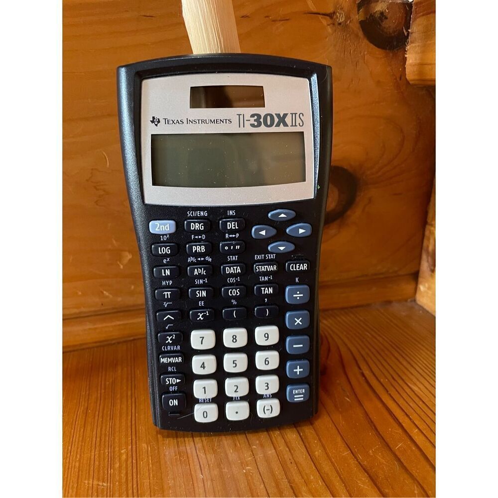 Texas Instruments TI-30X IIS 2-Line Scientific Calculator - Blue - Tested - Picture 2 of 4